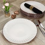 6er Set OSITA ROSE Speiseteller für 6 Personen aus Steingut - 674470_Bild_3