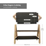 Etagere ERIKA 2-stöckig rechteckig aus Holz & Schiefer – 21802_Bild_6