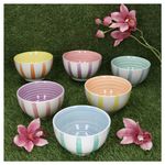 6er Set BEACH PASTELLO STRIPES Müslischalen für 6 Personen aus Steingut - 24326136_Bild_3