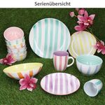 12tlg Tafelservice BEACH PASTELLO STRIPES für 6 Personen aus Steingut – 24326159 & 24326165_Bild_6