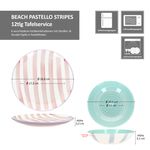 12tlg Tafelservice BEACH PASTELLO STRIPES für 6 Personen aus Steingut – 24326159 & 24326165_Bild_8