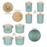 2er Set Knoblauch- & Kartoffeltopf FRESH Mint aus Metall & Bambus – 10899 & 10893_Bild_4