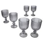 6er Set AGATA Weißweingläser Grau aus Glas – 37564_Bild_3