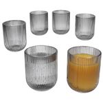 6er Set AGATA Wassergläser Grau aus Glas – 37560_Bild_1