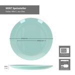 6er Set MINT Speiseteller für 6 Personen aus Glas - 10270_Bild_6