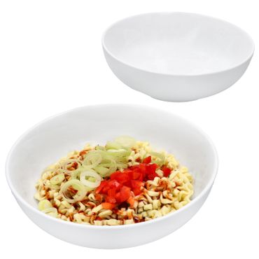2er Set STABIL Ramenschale Ø 21 cm weiß aus Porzellan – 90407_Bild_1