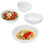 4tlg Set STABIL 2x Ramenschale & 2x Salatschale weiß aus Porzellan – 2x 90406 & 2x 90407_Bild_1