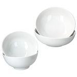 4tlg Set STABIL 2x Ramenschale & 2x Salatschale weiß aus Porzellan – 2x 90406 & 2x 90407_Bild_2