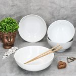 4tlg Set STABIL 2x Ramenschale & 2x Salatschale weiß aus Porzellan – 2x 90406 & 2x 90407_Bild_3