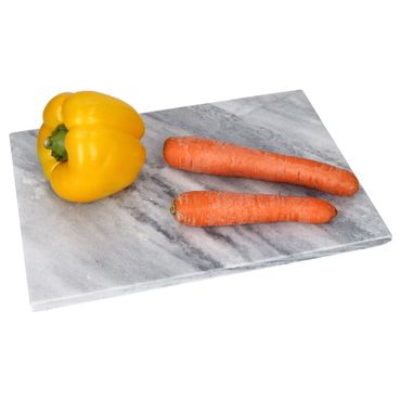 Schneidebrett 29x21cm Marmor weiß-grau – 23490674