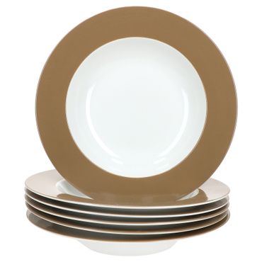 6er Set Suppenteller 22cm Nougat Doppio - 545760_Bild_1
