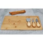 Käsebrett Set aus Bambus 1x Brett + 3x Messer - 24500778_Bild_4
