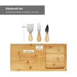 Käsebrett Set aus Bambus 1x Brett + 3x Messer - 24500778_Bild_5