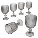 6er Set AGATA Rotweingläser Grau aus Glas – 37565_Bild_1