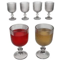 02-37565-Arte-Regal-Agata-Grau-Weinglaeser-370ml-6er-Set-Deko.jpg 6er Set AGATA Rotweingläser Grau aus Glas – 37565_Bild_2