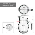 6er Set VALENTIN Glas-Krug mit Henkel - 92682_Bild_7