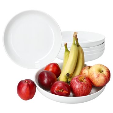 6x STABIL Bowl Ø25cm weiß aus Porzellan - 84501