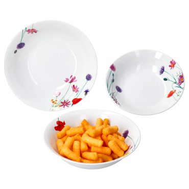 3tlg Set Servierschalen MARIE Ø20,5cm, Ø23cm & Ø25,5cm aus Porzellan