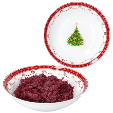 2er Set Weihnachtstraum Servierschale Ø25,5cm aus Porzellan