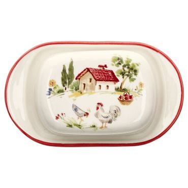 Fattoria Butterdose mit Deckel aus Keramik - 15/19F