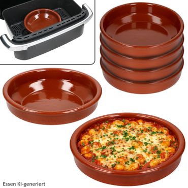 6er Set Cazuela Tonschale Bruno 20cm L - 33351