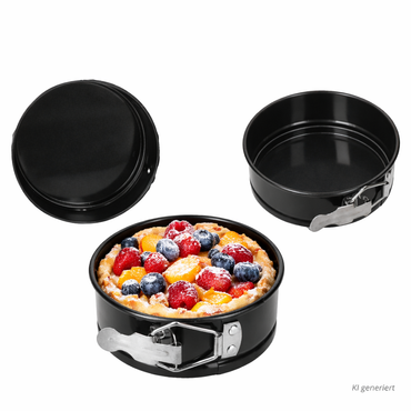 3er Set Springform schwarz Rund – 22277539