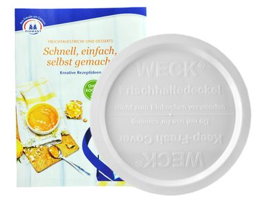 Weck Frischhaltedeckel 100mm incl. Gelierzauber Rezeptheft von Diamantzucker_Bild_3