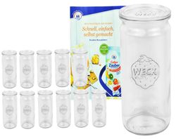 12er.jpg 1/2L Sturzgläser mit 12 Glasdeckeln inkl. Gelierzauber Rezeptheft von Diamantzucker_Bild_2