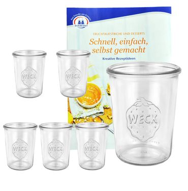 3/4L Sturzgläser inkl. Gelierzauber Rezeptheft von Diamantzucker_Bild_1