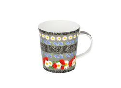 tasse4752.jpg Becher Diamantporzellan Modern Gänseblümchen-Dekor - 4752