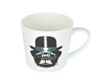 Becher Diamantporzellan - Hund mit Hut - 4132