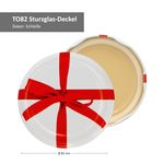 40er Set Sturzglas 230 ml mit Schleifendekor Deckel inkl. Diamant Gelierzauber Rezeptheft_Bild_4