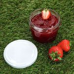 40er Set Sturzglas 230 ml mit weißem Deckel inkl. Diamant Gelierzauber Rezeptheft_Bild_4