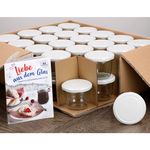 40er Set Sturzglas 230 ml mit weißem Deckel inkl. Diamant Gelierzauber Rezeptheft_Bild_5