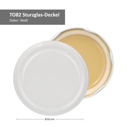 TO-82-Deckelmotive-Bemassung-2024-Weiss.jpg 40er Set Sturzglas 230 ml mit weißem Deckel inkl. Diamant Gelierzauber Rezeptheft_Bild_3