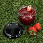 40er Set Sturzglas 230 ml mit schwarzem Deckel inkl. Diamant Gelierzauber Rezeptheft_Bild_3