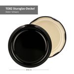 40er Set Sturzglas 230 ml mit schwarzem Deckel inkl. Diamant Gelierzauber Rezeptheft_Bild_4