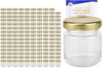 200er Set Sturzglas 53 ml To 43 goldener Deckel incl. Diamant Gelierzauber Rezeptheft_Bild_1