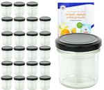 24er Set Sturzglas 167 ml To 66 schwarzer Deckel incl. Diamant Gelierzauber Rezeptheft_Bild_4