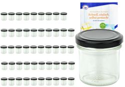 MamboCat-10832-24er-Set-Sturzglas-167-ml-To-66-sc_4.jpg 50er Set Sturzglas 167 ml To 66 schwarzer Deckel incl. Diamant Gelierzauber Rezeptheft_Bild_4