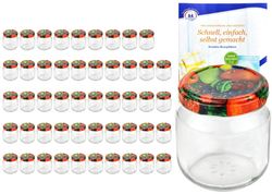 MamboCat-10858-24er-Set-Rundglas-212-ml-nieder-To_4.jpg 50er Set Rundglas 212 ml nieder To 66 Obst Dekor Deckel incl. Diamant Gelierzauber Rezeptheft_Bild_4