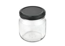 MamboCat-10866-12er-Set-Rundglas-212-ml-nieder-To_1.jpg 24er Set Rundglas 212 ml nieder To 66 schwarzer Deckel incl. Diamant Gelierzauber Rezeptheft_Bild_1