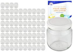 MamboCat-10876-50er-Set-Rundglas-212-ml-nieder-To_4.jpg 75er Set Rundglas 212 ml nieder To 66 weißer Deckel incl. Diamant Gelierzauber Rezeptheft_Bild_4