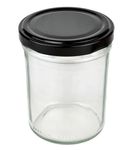 12er Set Sturzglas 230 ml HOCH To 66 schwarzer Deckel incl. Diamant Gelierzauber Rezeptheft_Bild_2