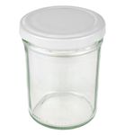 50er Set Sturzglas 230 ml HOCH To 66 weißer Deckel incl. Diamant Gelierzauber Rezeptheft_Bild_1