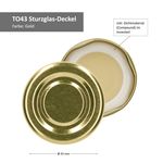 50er Set Deckel To 43 gold incl. Diamant-Zucker Gelierzauber Rezeptheft_Bild_2