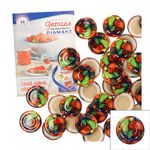 50er Set Deckel To 43 Obstdekor incl. Diamant-Zucker Gelierzauber Rezeptheft_Bild_1