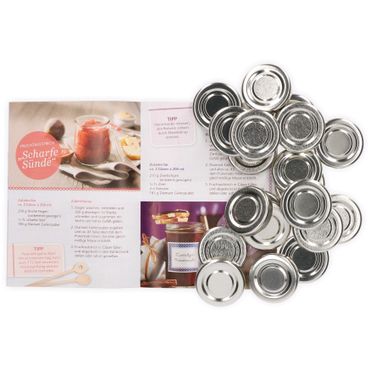 20er Set Deckel To 43 silber incl. Diamant-Zucker Gelierzauber Rezeptheft_Bild_4