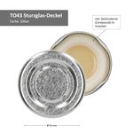 50er Set Deckel To 43 silber incl. Diamant-Zucker Gelierzauber Rezeptheft_Bild_2