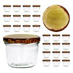 CAPCRO 25er Set Sturzglas 230 ml To 82 Holzdekor Deckel_Bild_4
